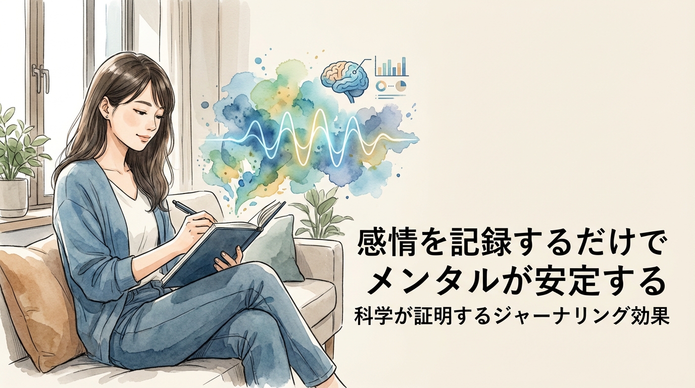 感情を記録するだけでメンタルが安定する科学が証明するジャーナリング効果