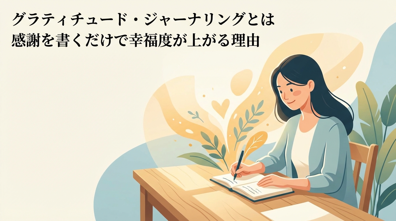 グラティチュード・ジャーナリングとは感謝を書くだけで幸福度が上がる理由