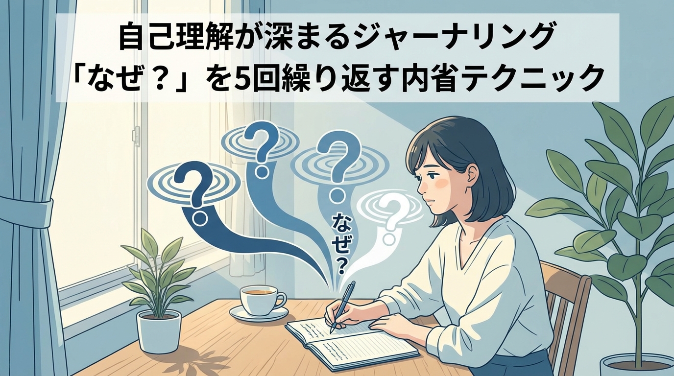 自己理解が深まるジャーナリング「なぜ？」を5回繰り返す内省テクニック