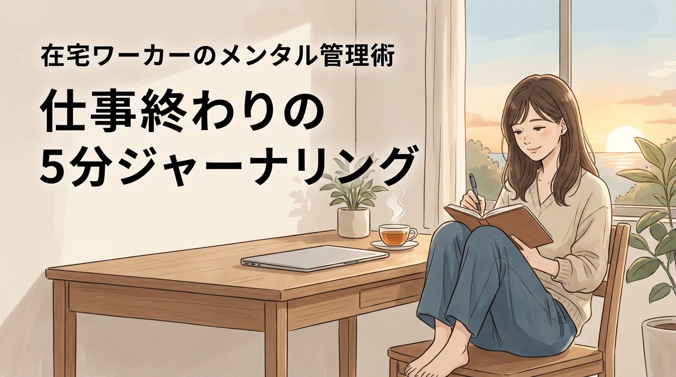 在宅ワーカーのメンタル管理術仕事終わりの5分ジャーナリング